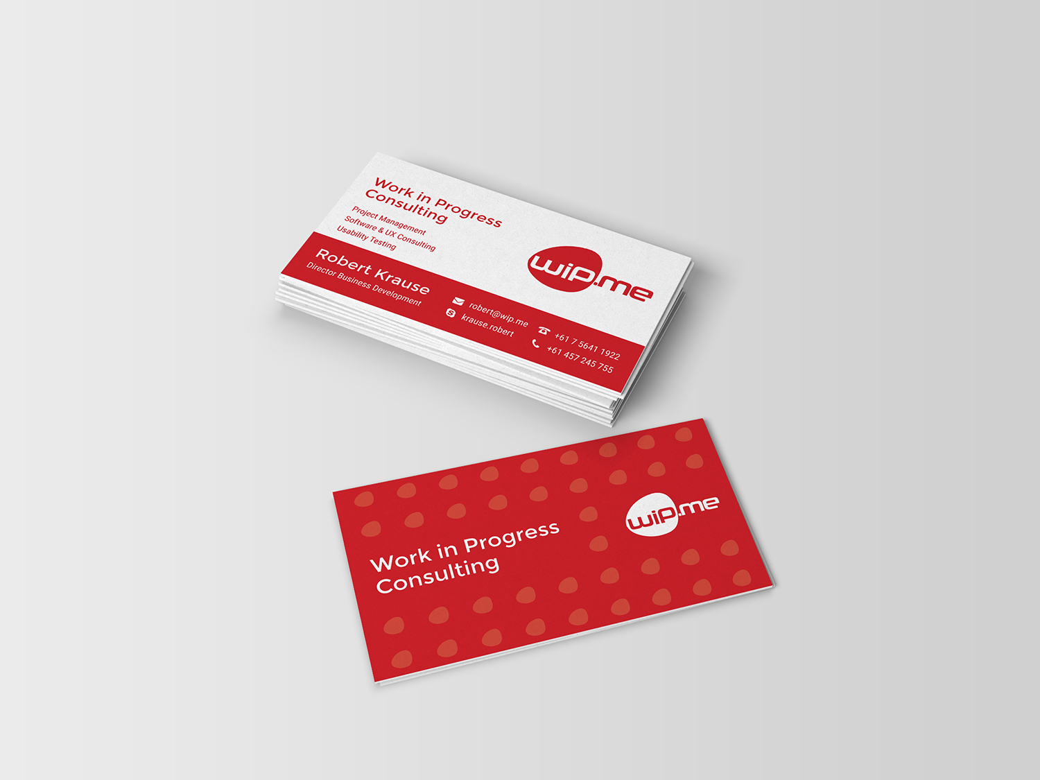 Business Card Design by Davonrocker for Work in Progress Consulting | Design #15954837