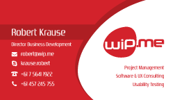 Visitenkarten-Design von Davonrocker für Work in Progress Consulting | Design #15960846