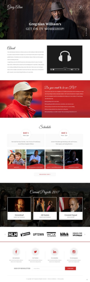 WordPress-Design von pb für Actors Breakthrough | Design: #15959907