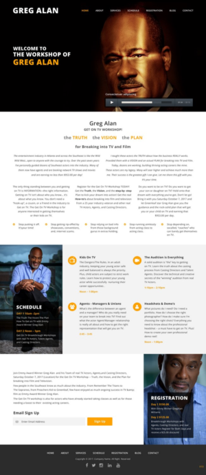 WordPress-Design von pb für Actors Breakthrough | Design: #15959908