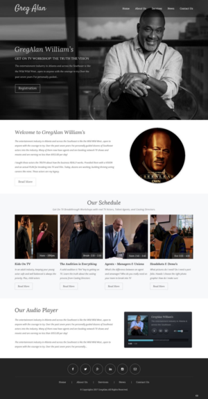 WordPress-Design von pb für Actors Breakthrough | Design: #15959910