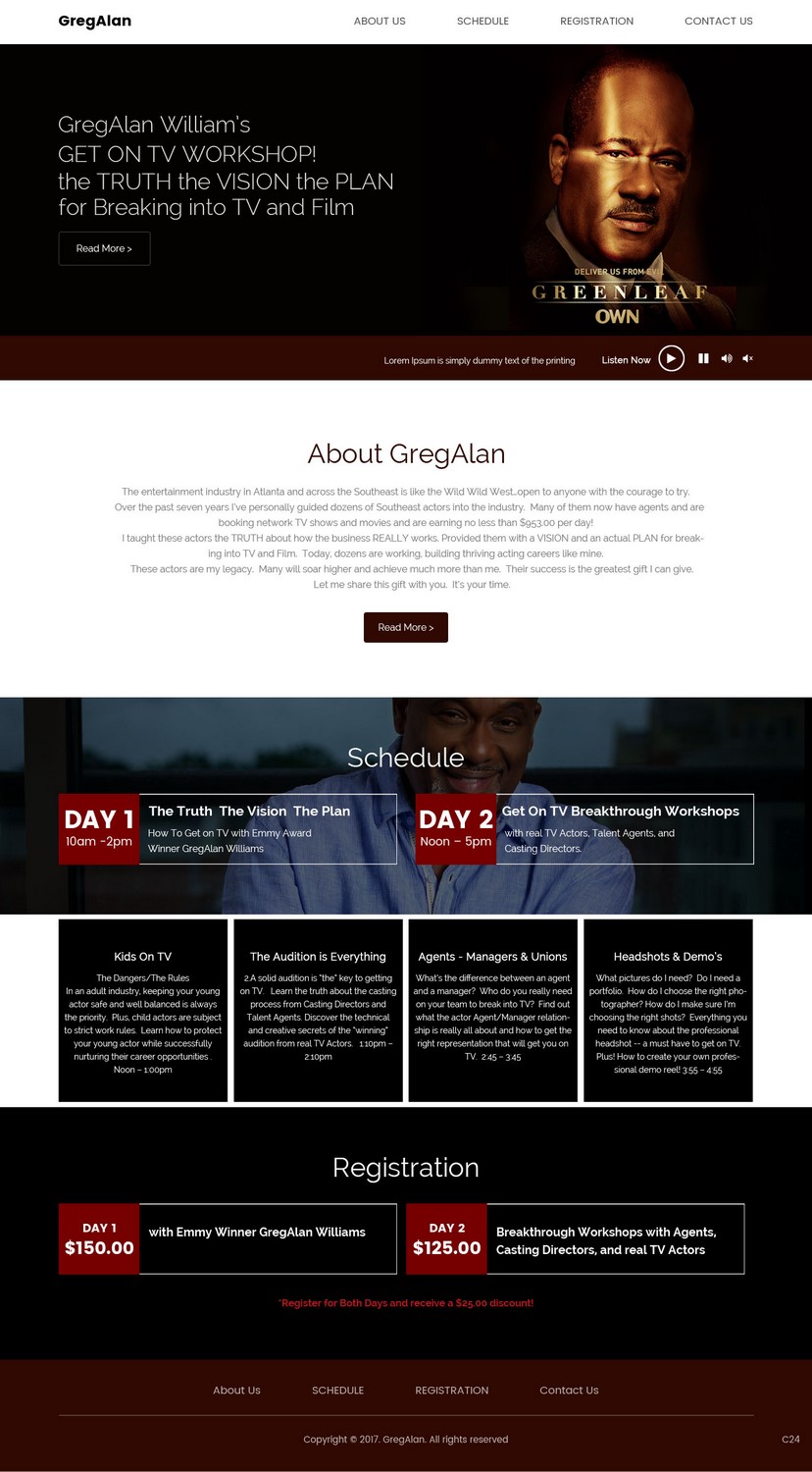 Design Wordpress par pb pour Actors Breakthrough | Design #15959911