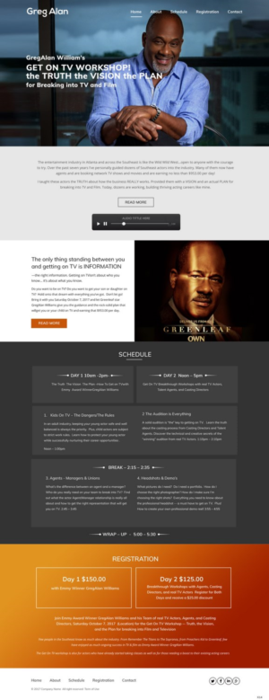WordPress-Design von pb für Actors Breakthrough | Design: #15959913