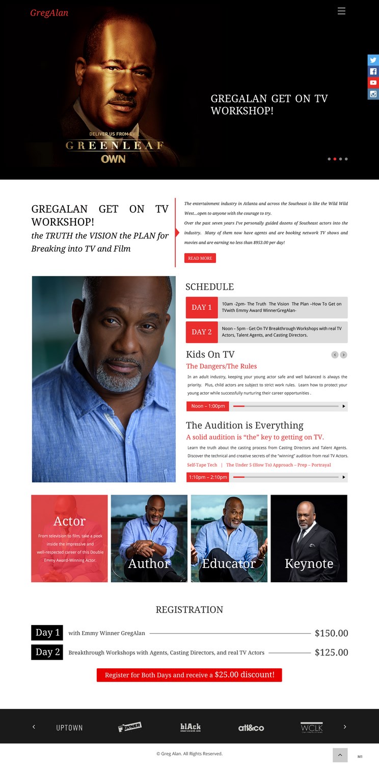 Design Wordpress par pb pour Actors Breakthrough | Design #15969444