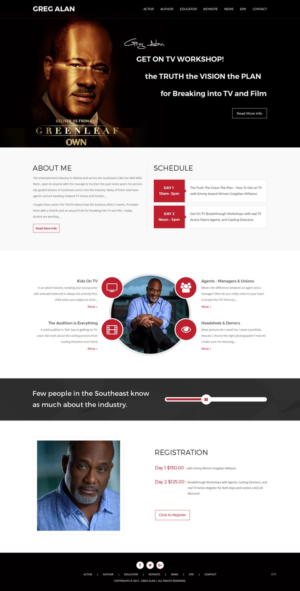 WordPress-Design von pb für Actors Breakthrough | Design: #15969446