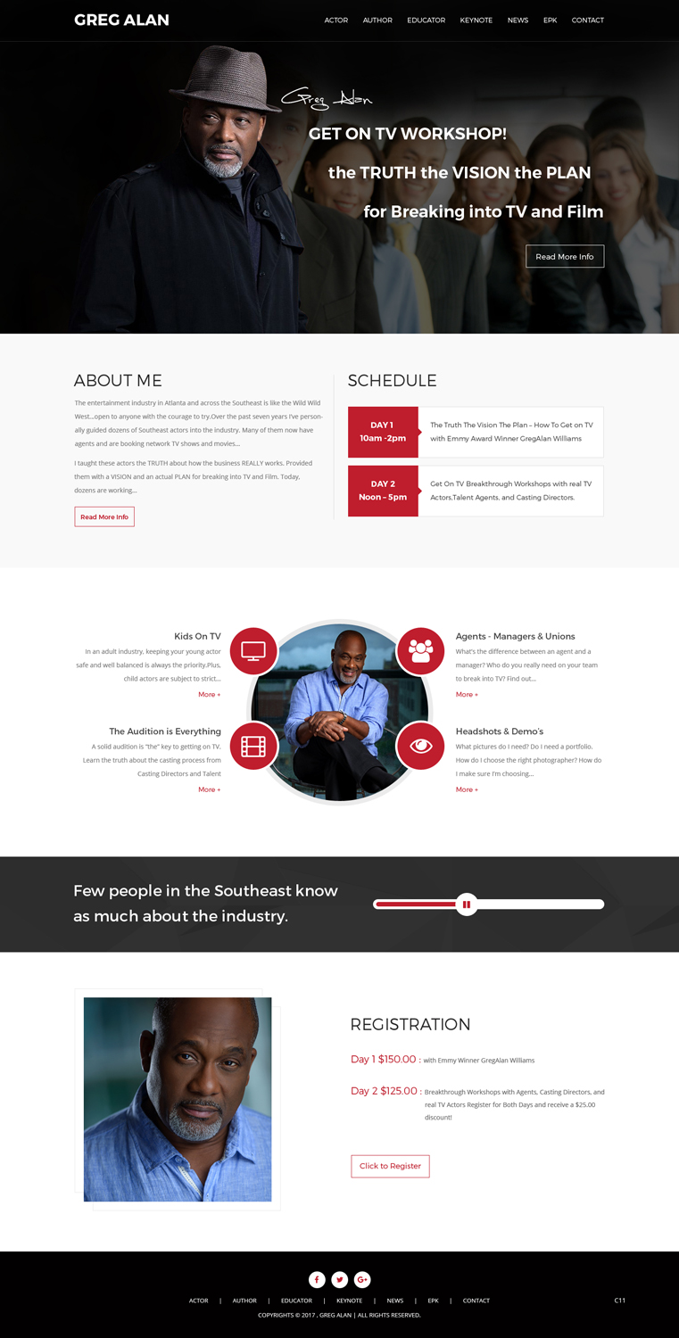 Design Wordpress par pb pour Actors Breakthrough | Design #15985283