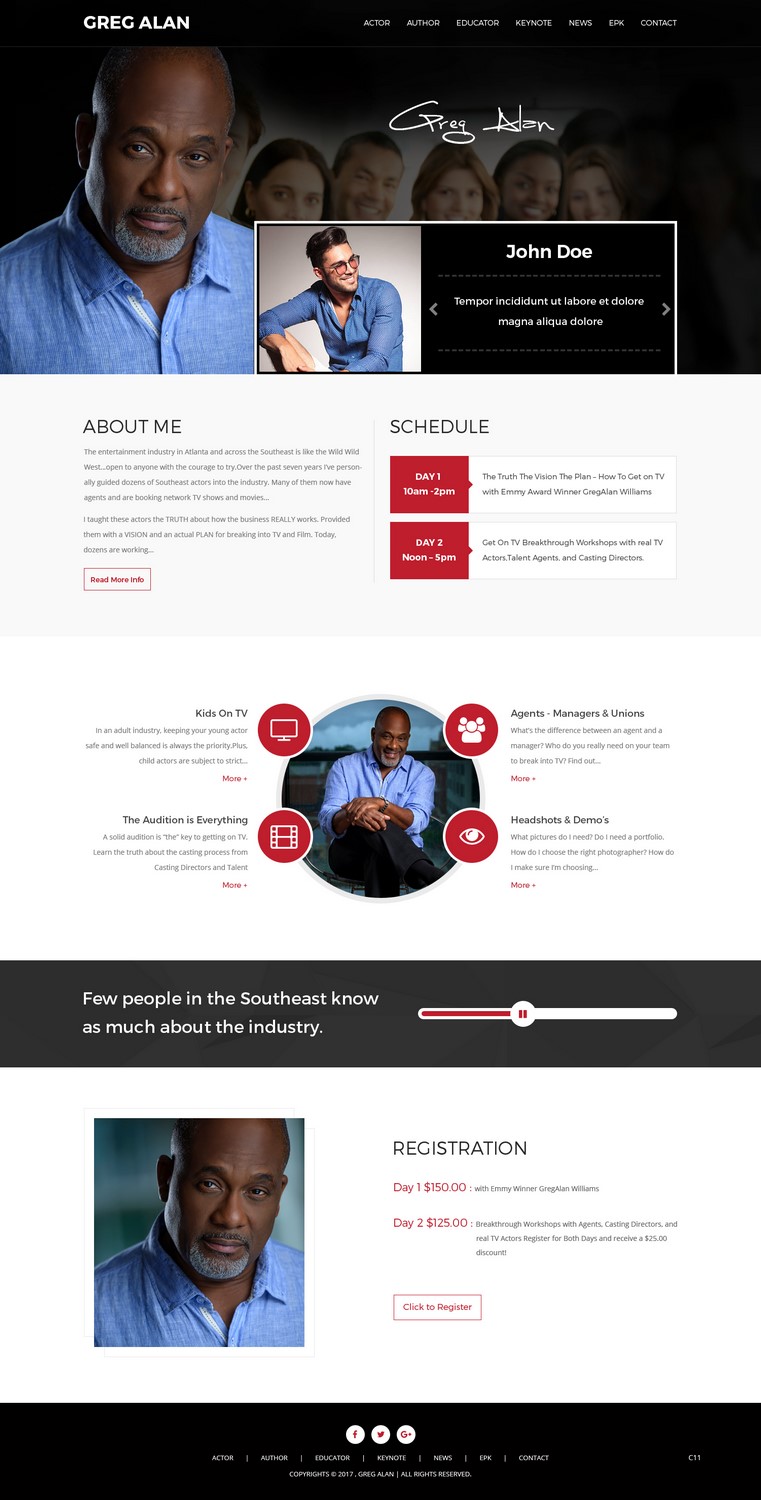 WordPress-Design von pb für Actors Breakthrough | Design #16003142