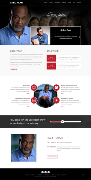 WordPress-Design von pb für Actors Breakthrough | Design: #16003142