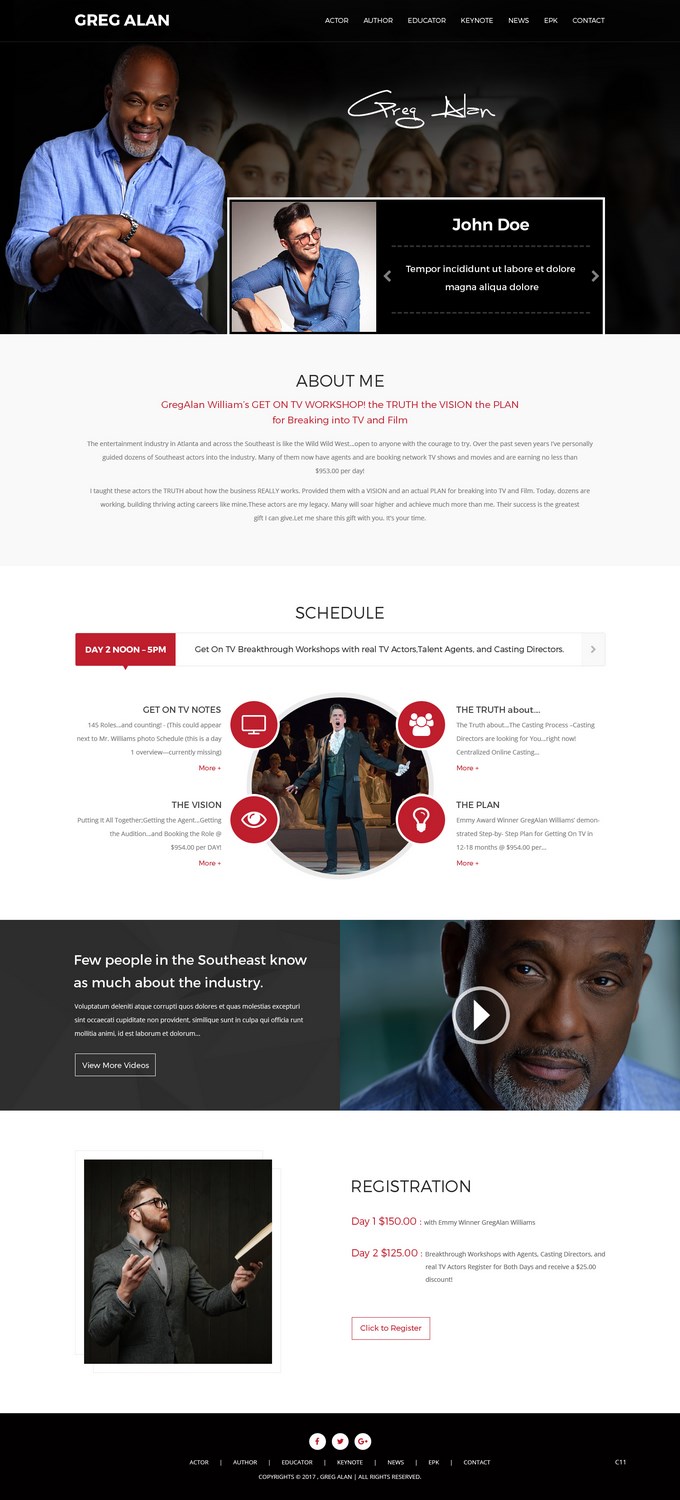 WordPress-Design von pb für Actors Breakthrough | Design: #16021824