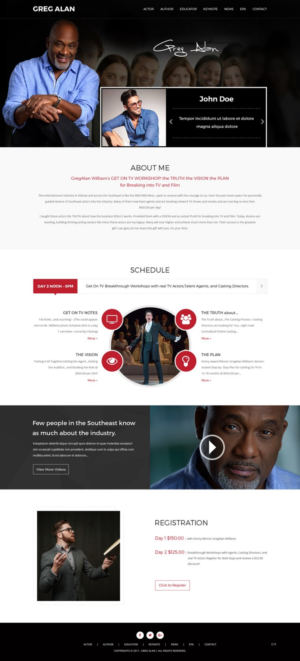WordPress-Design von pb für Actors Breakthrough | Design: #16021824
