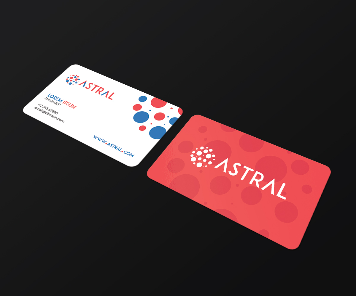 Business Card Design by JK18 for ASTRAL | Design #15986118