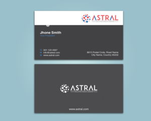 Business Card Design by AFHUN for ASTRAL | Design: #15957131