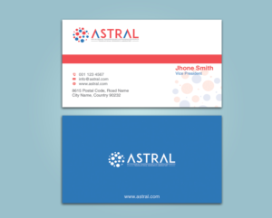 Business Card Design by AFHUN for ASTRAL | Design: #15957132