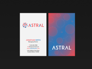 Business Card Design by Creations Box 2015 for ASTRAL | Design: #15960494