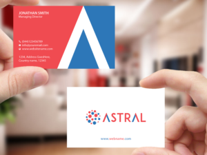 Business Card Design by Creations Box 2015 for ASTRAL | Design: #15960516