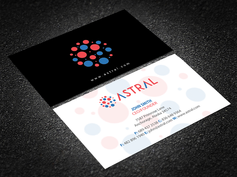Business Card Design by Brand aid for ASTRAL | Design #15957351