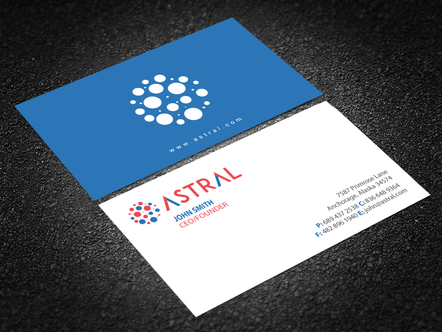Business Card Design by Brand aid for ASTRAL | Design #15957356
