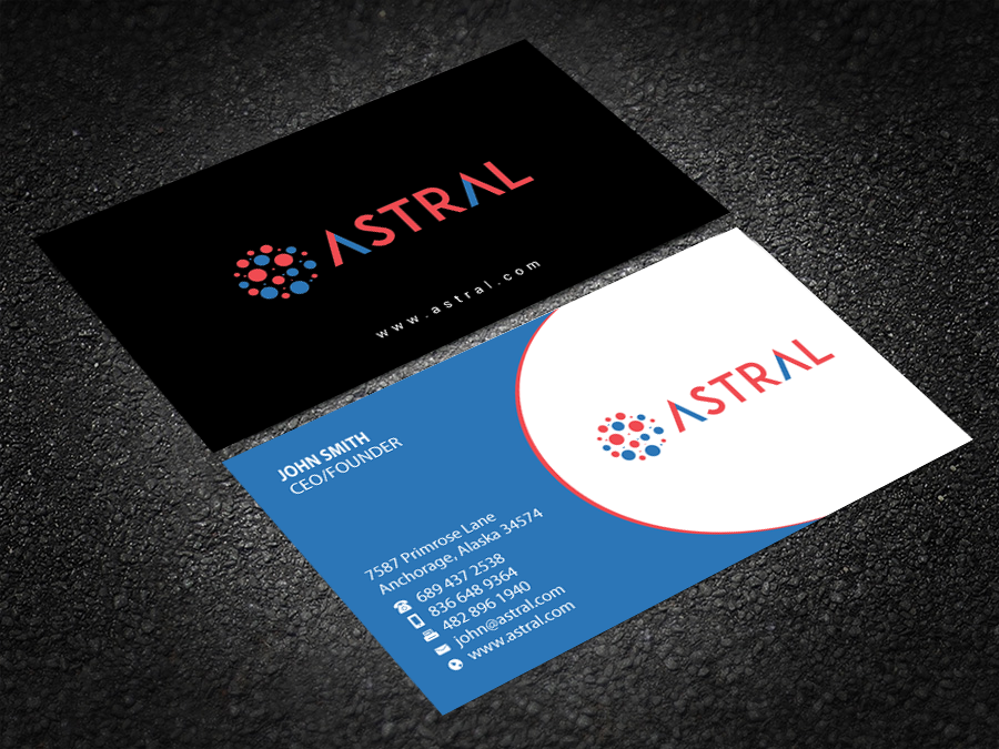 Business Card Design by Brand aid for ASTRAL | Design #15957397