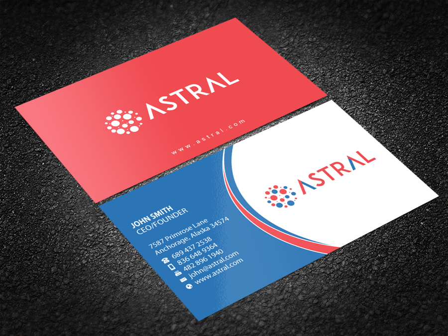 Business Card Design by Brand aid for ASTRAL | Design #15957485