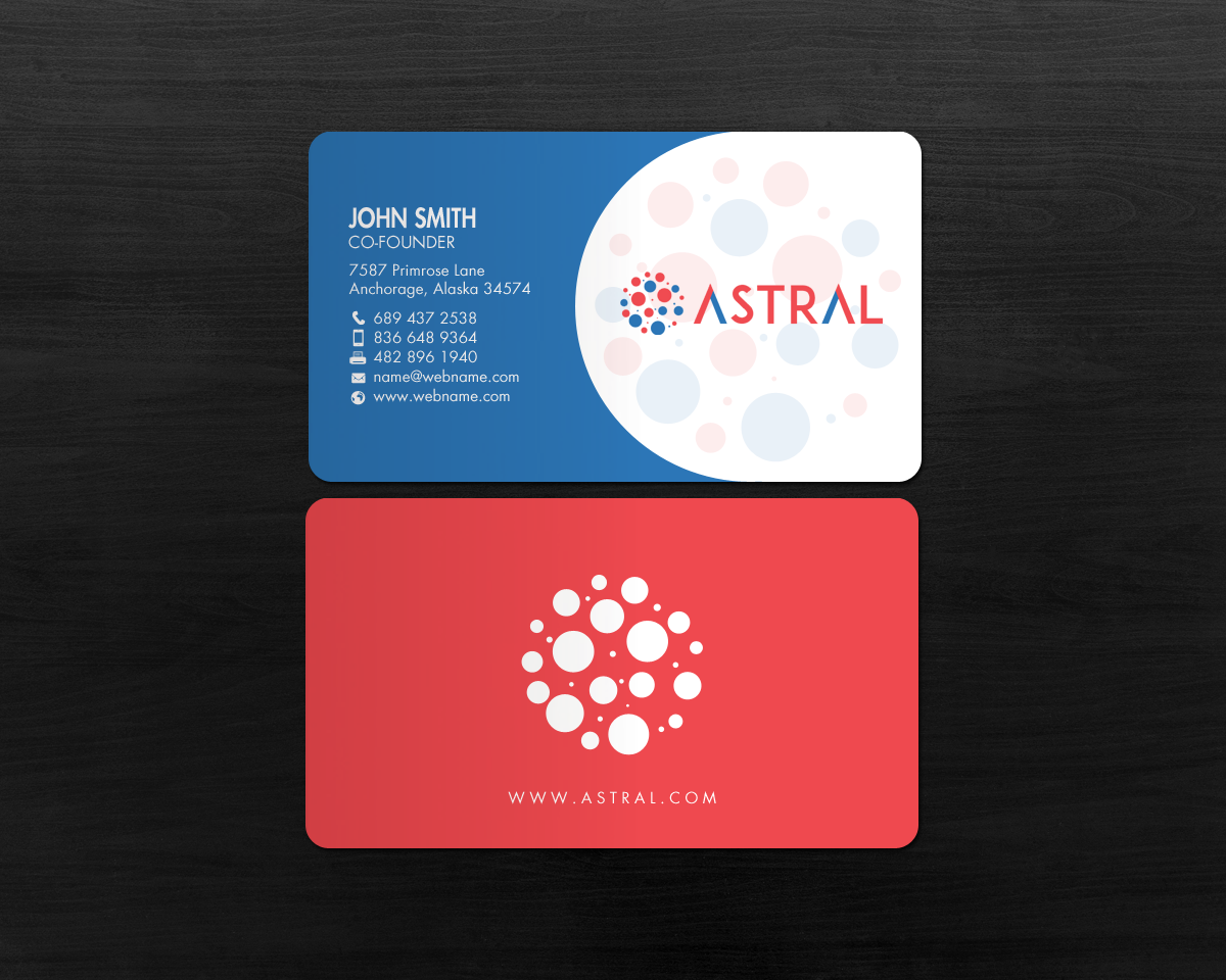 Business Card Design by chandrayaan.creative for ASTRAL | Design #15955214