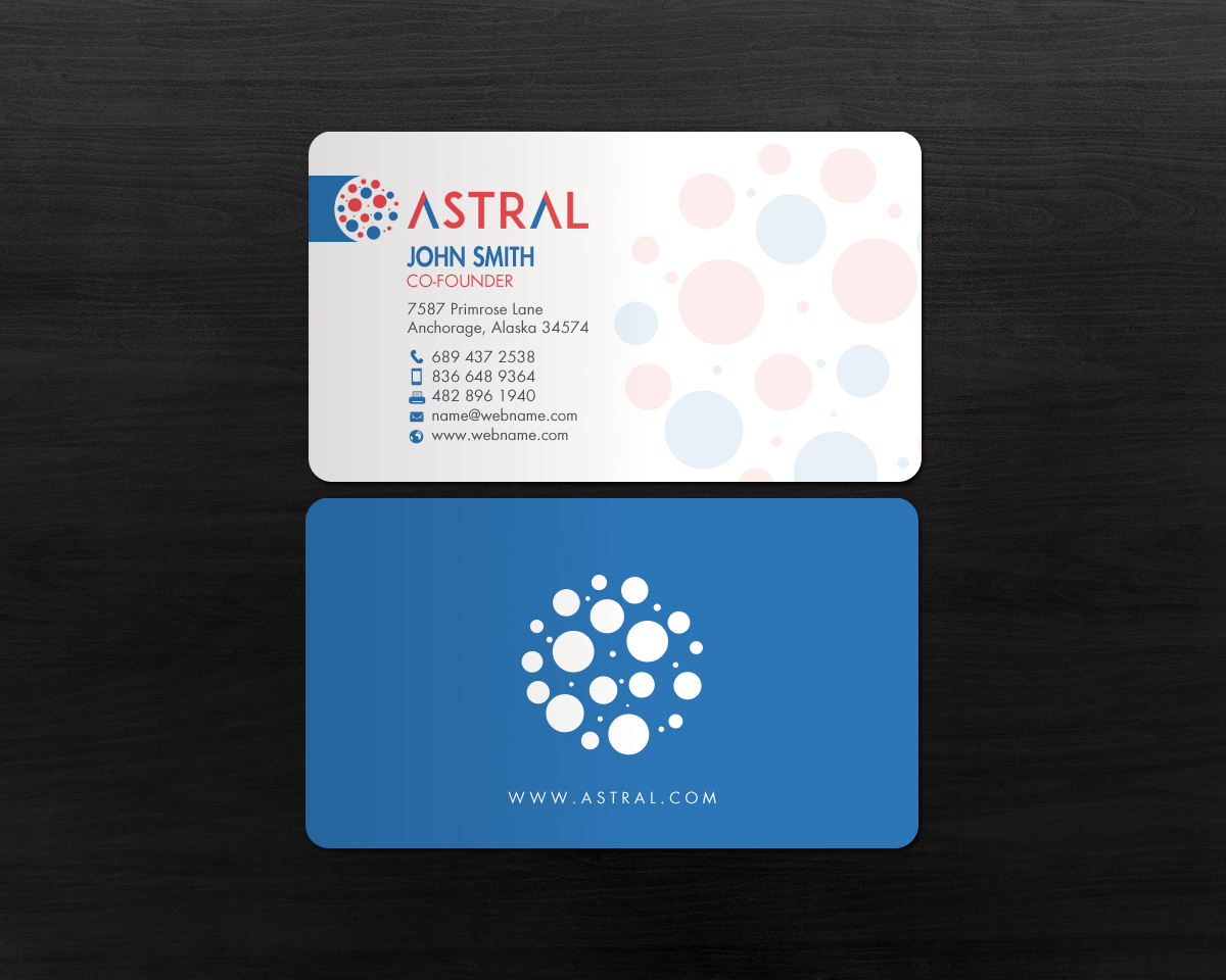 Business Card Design by chandrayaan.creative for ASTRAL | Design #15955215