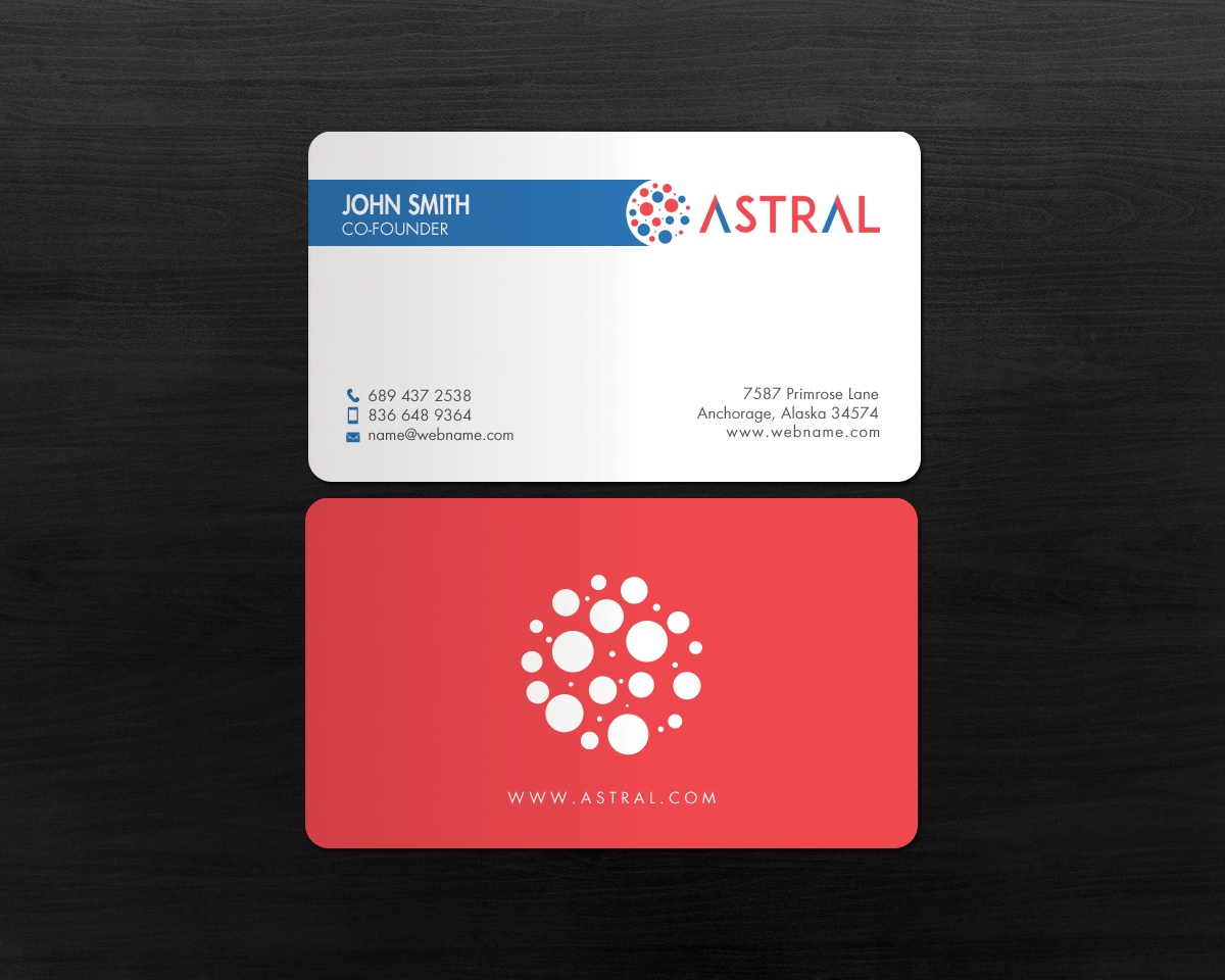 Business Card Design by chandrayaan.creative for ASTRAL | Design #15955225