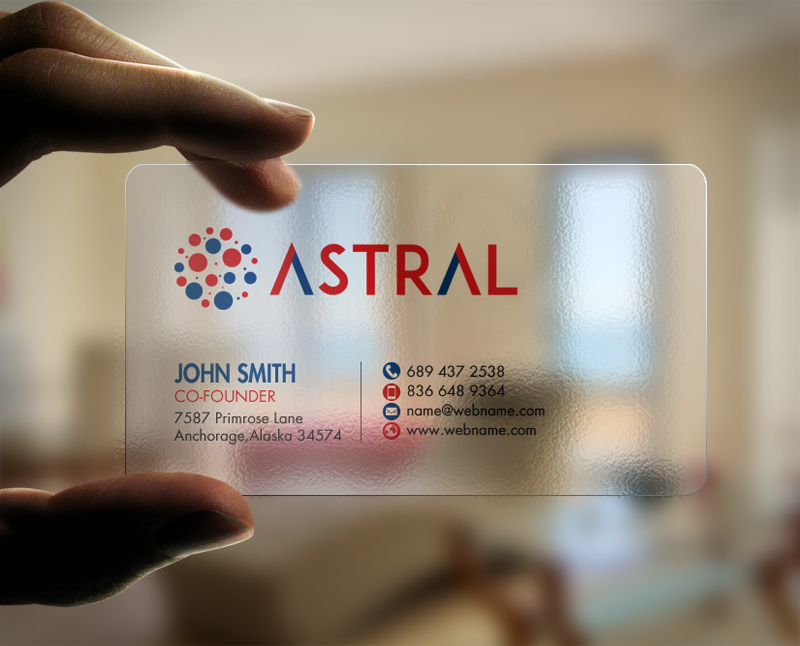 Business Card Design by chandrayaan.creative for ASTRAL | Design #15955325
