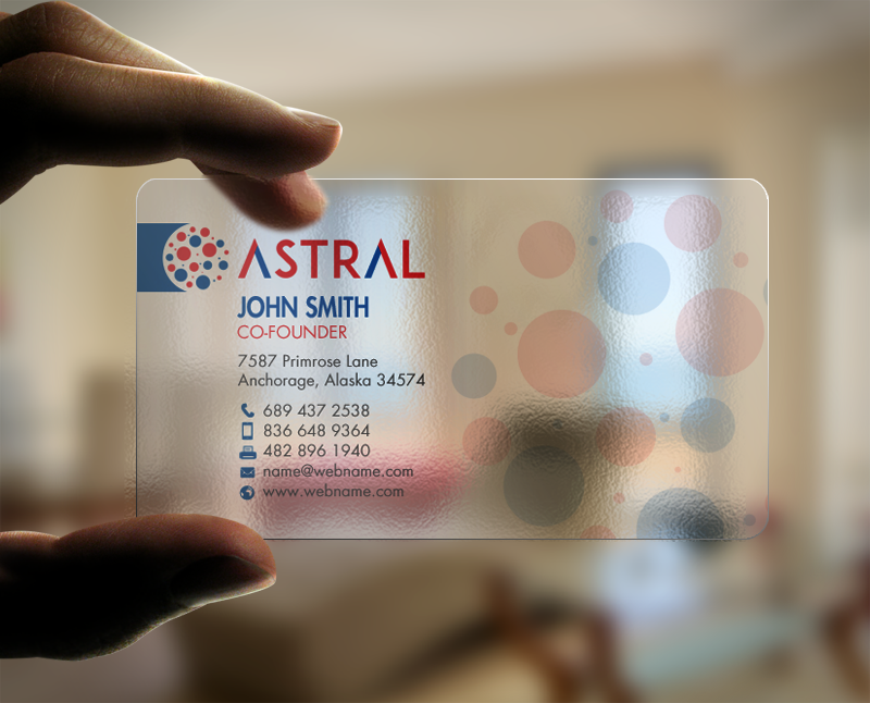 Visitenkarten-Design von chandrayaan.creative für ASTRAL | Design #15955348