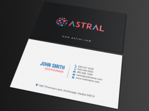 Diseño de Tarjeta de Presentación por chandrayaan.creative para ASTRAL | Diseño #15957658