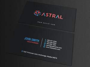 Business Card Design by chandrayaan.creative for ASTRAL | Design: #15957659