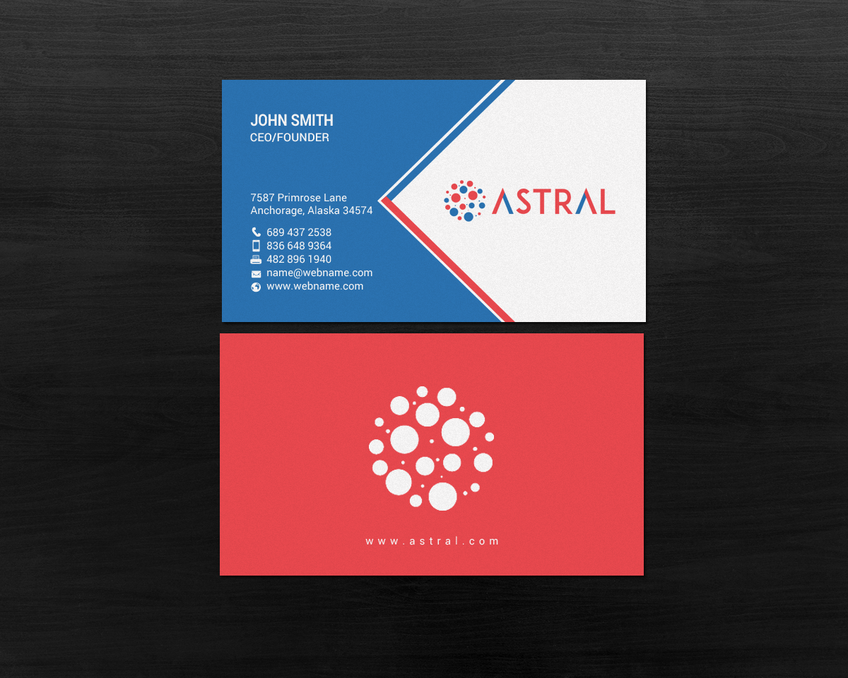 Business Card Design by chandrayaan.creative for ASTRAL | Design #15958349