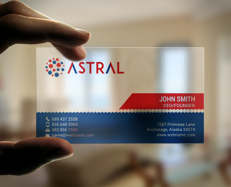 Business Card Design by chandrayaan.creative for ASTRAL | Design #15958768