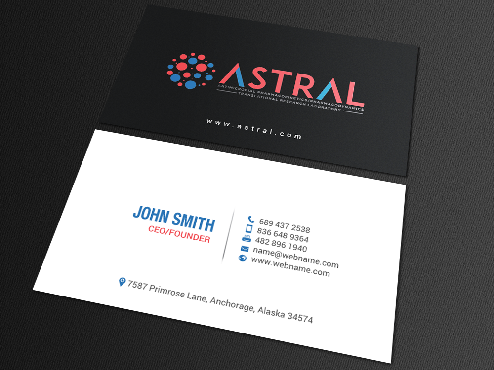 Visitenkarten-Design von chandrayaan.creative für ASTRAL | Design #15970808