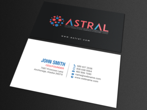 Business Card Design by chandrayaan.creative for ASTRAL | Design: #15970810