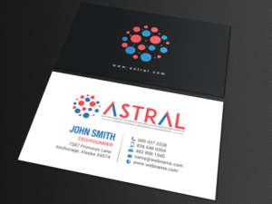 Business Card Design by chandrayaan.creative for ASTRAL | Design: #15970811