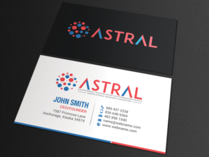 Business Card Design by chandrayaan.creative for ASTRAL | Design: #15970834