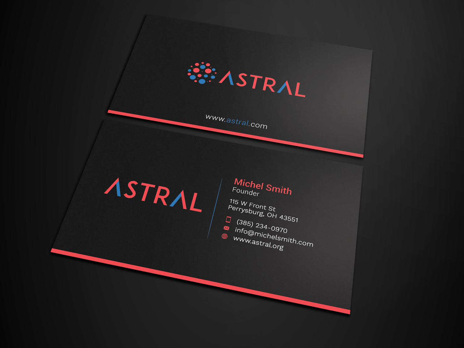 Business Card Design by Tripti Ranjan Gain for ASTRAL | Design #15953558