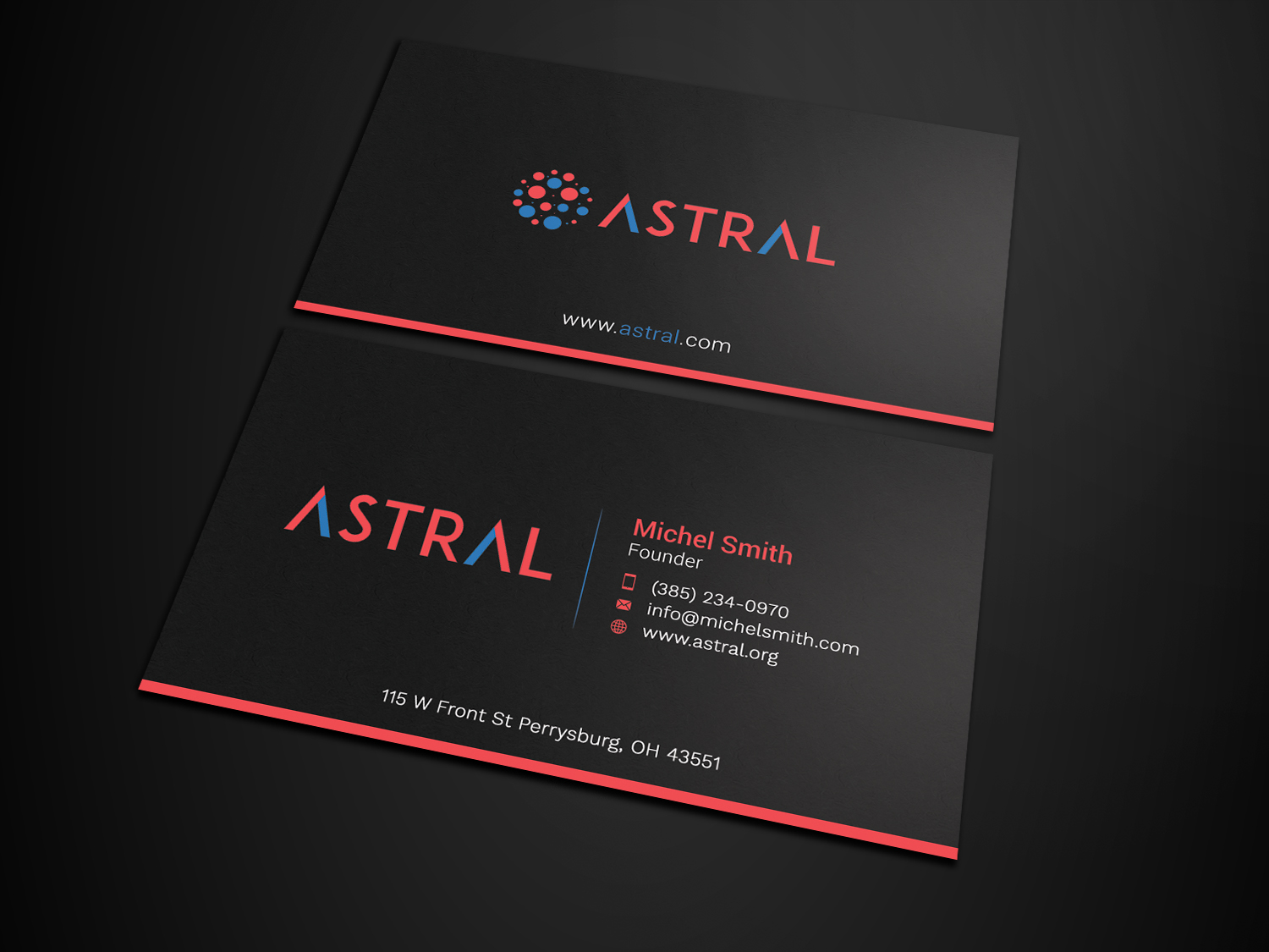 Business Card Design by Tripti Ranjan Gain for ASTRAL | Design #15953559