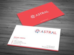 Business Card Design by Tripti Ranjan Gain for ASTRAL | Design: #15953569