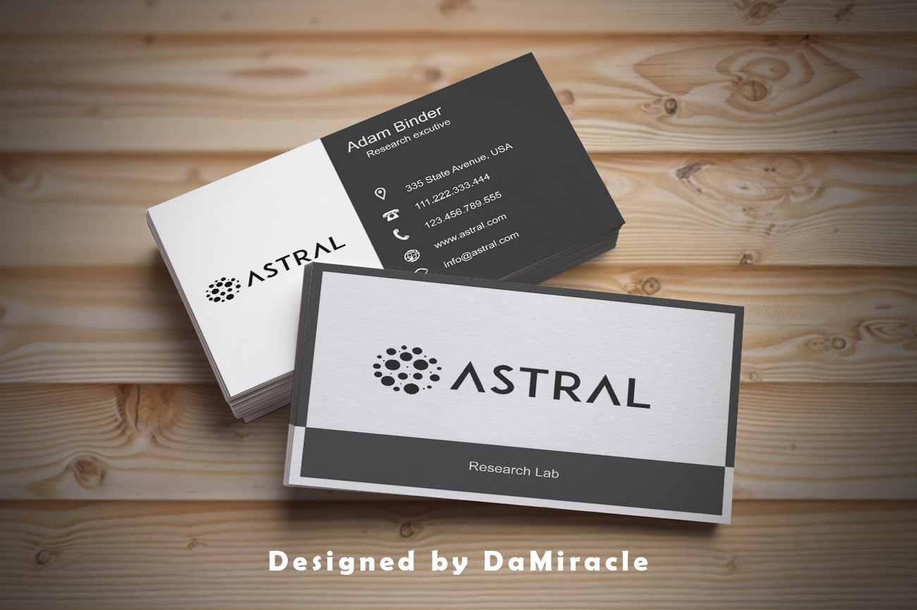 Business Card Design by Da Miracle for ASTRAL | Design #15981366