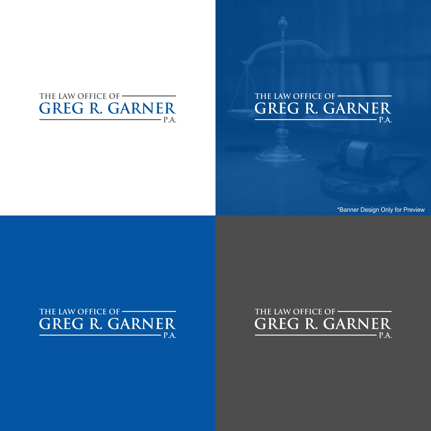 Logo Design by Jessica for The Law Office of Greg R. Garner, P.A. | Design: #16028538