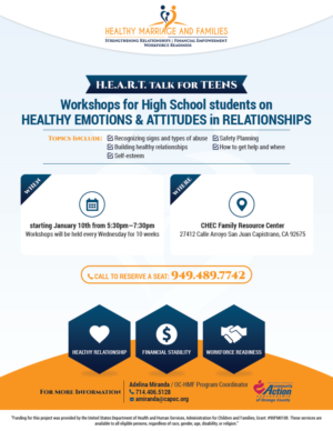 Orange County Healthy Marriage and Families Program-Youth  | Flyer Design by MIND