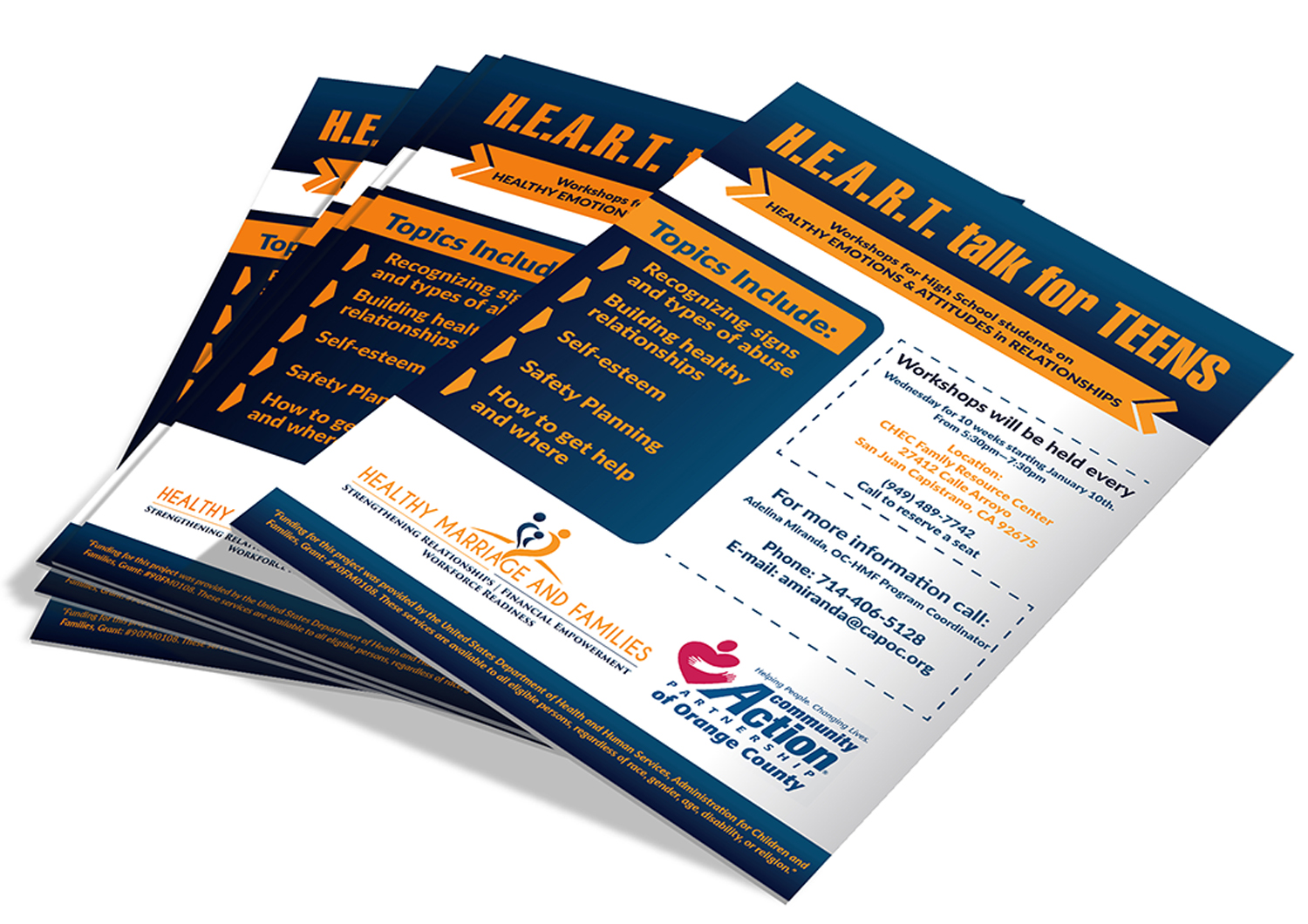 Design de Flyer par Deziners Zone pour Community Action Partnership of Orange County | Design #16182889