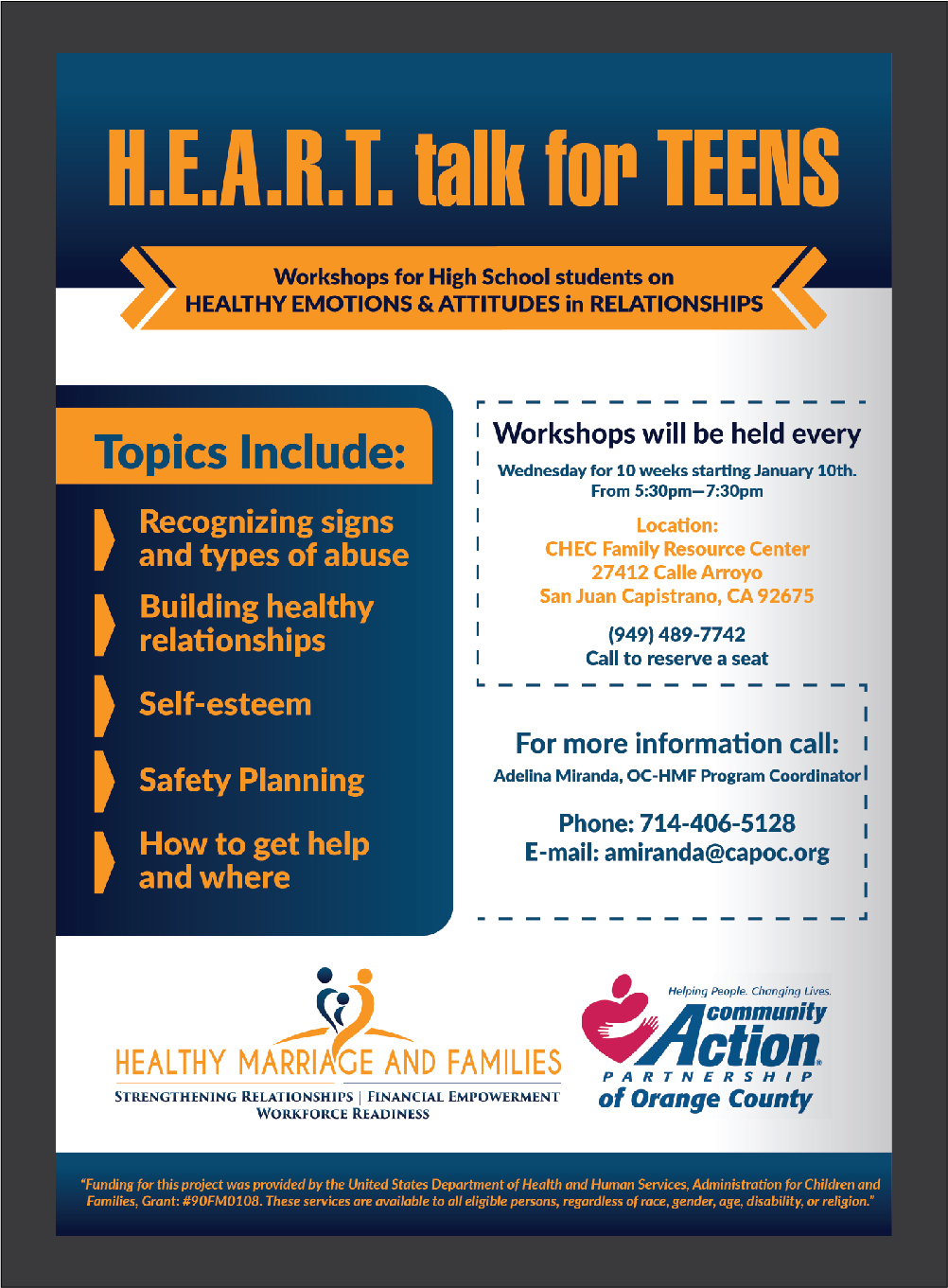 Flyer-Design von Deziners Zone für Community Action Partnership of Orange County | Design #16182890