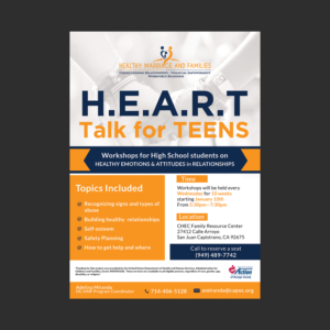 Orange County Healthy Marriage and Families Program-Youth  | Flyer Design by aspiremedia
