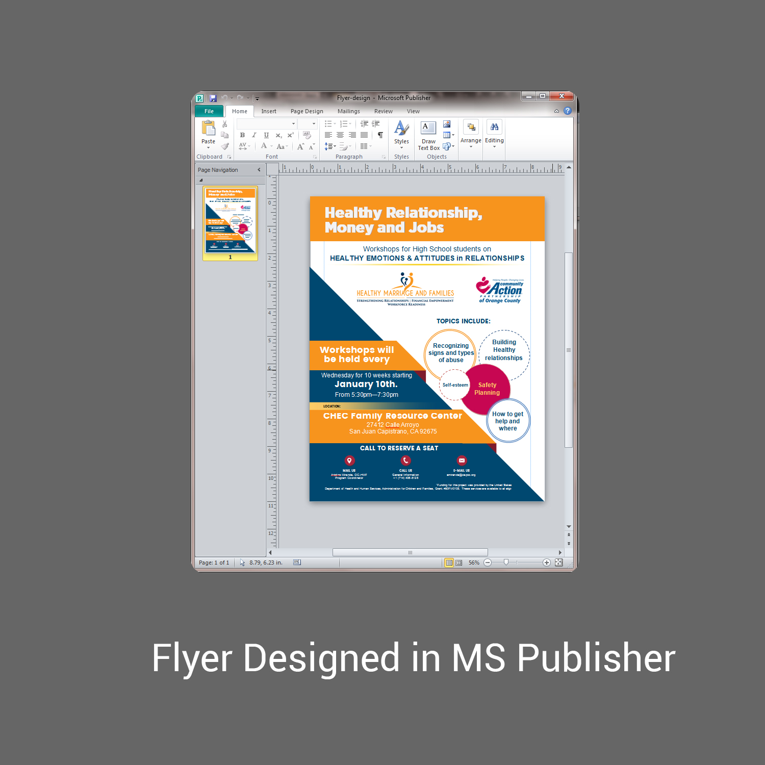 Diseño de Flyer por CreativeTrends para Community Action Partnership of Orange County | Diseño #16179374