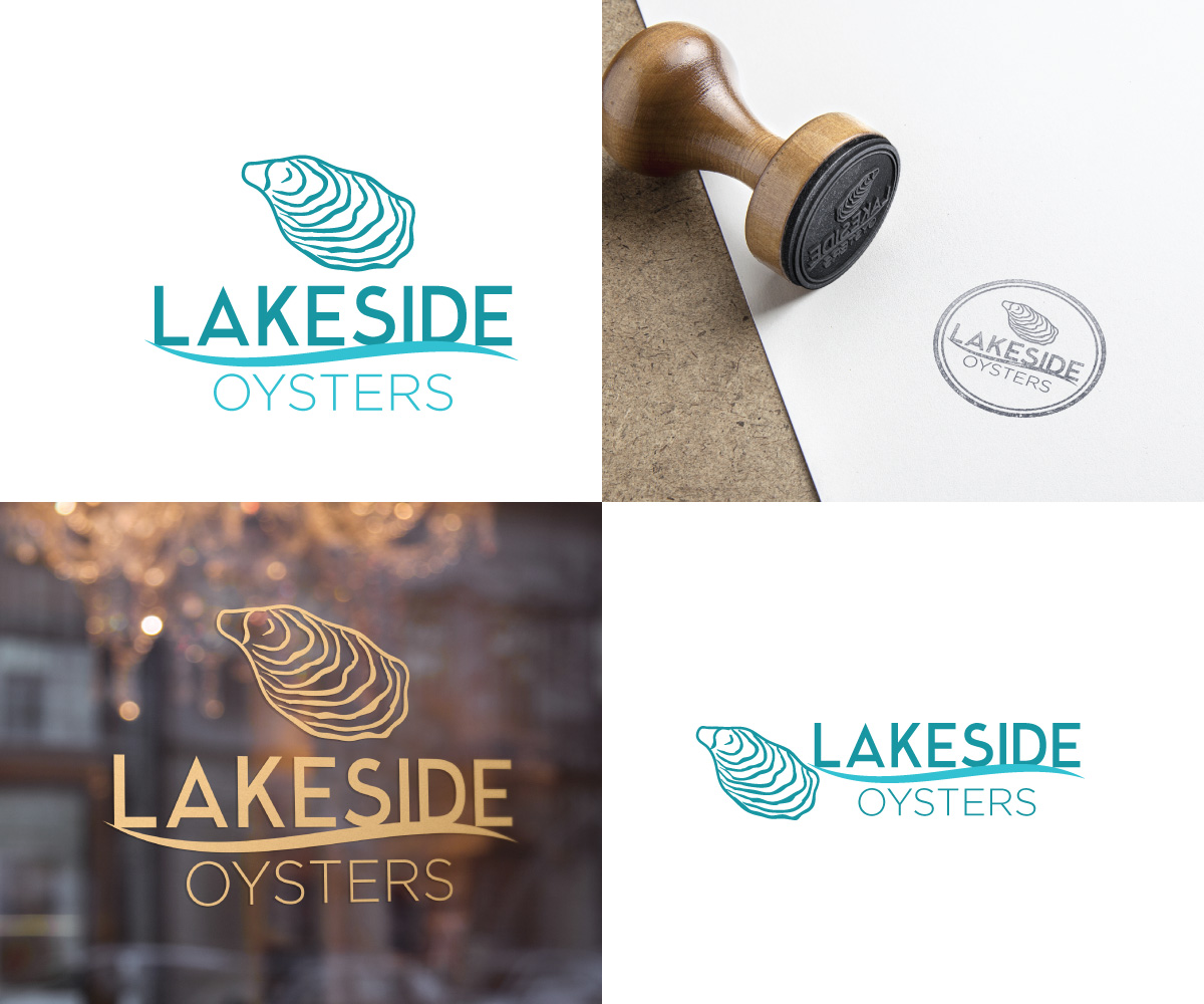 Logo Design by Sergio Coelho for Lakeside Oysters | Design #16115390