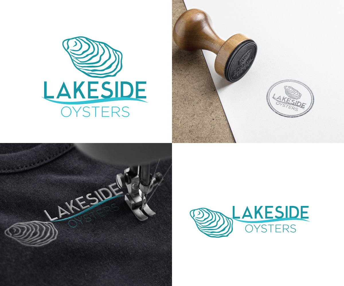 Logo Design by Sergio Coelho for Lakeside Oysters | Design #16194273