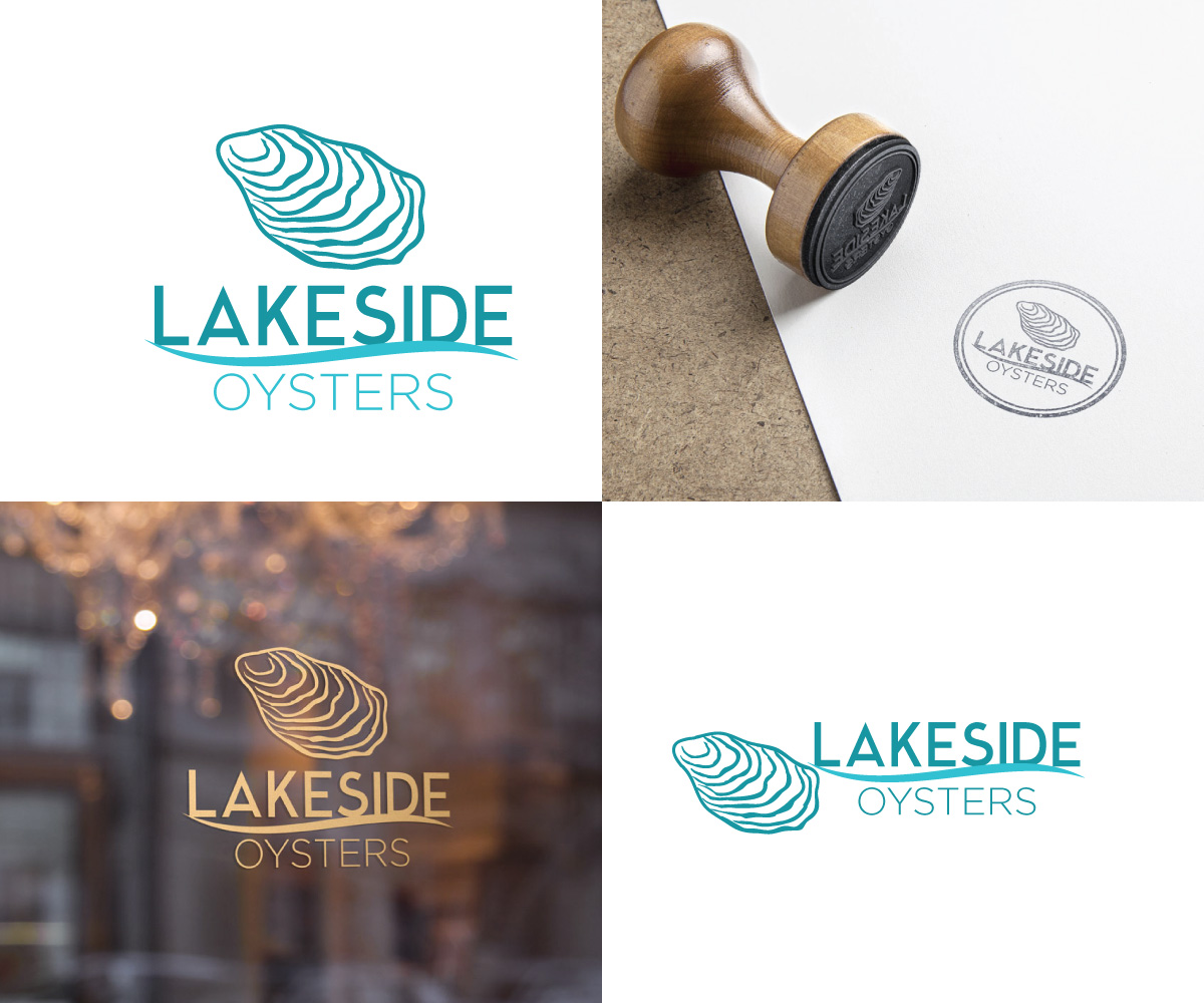Logo Design by Sergio Coelho for Lakeside Oysters | Design #16194283