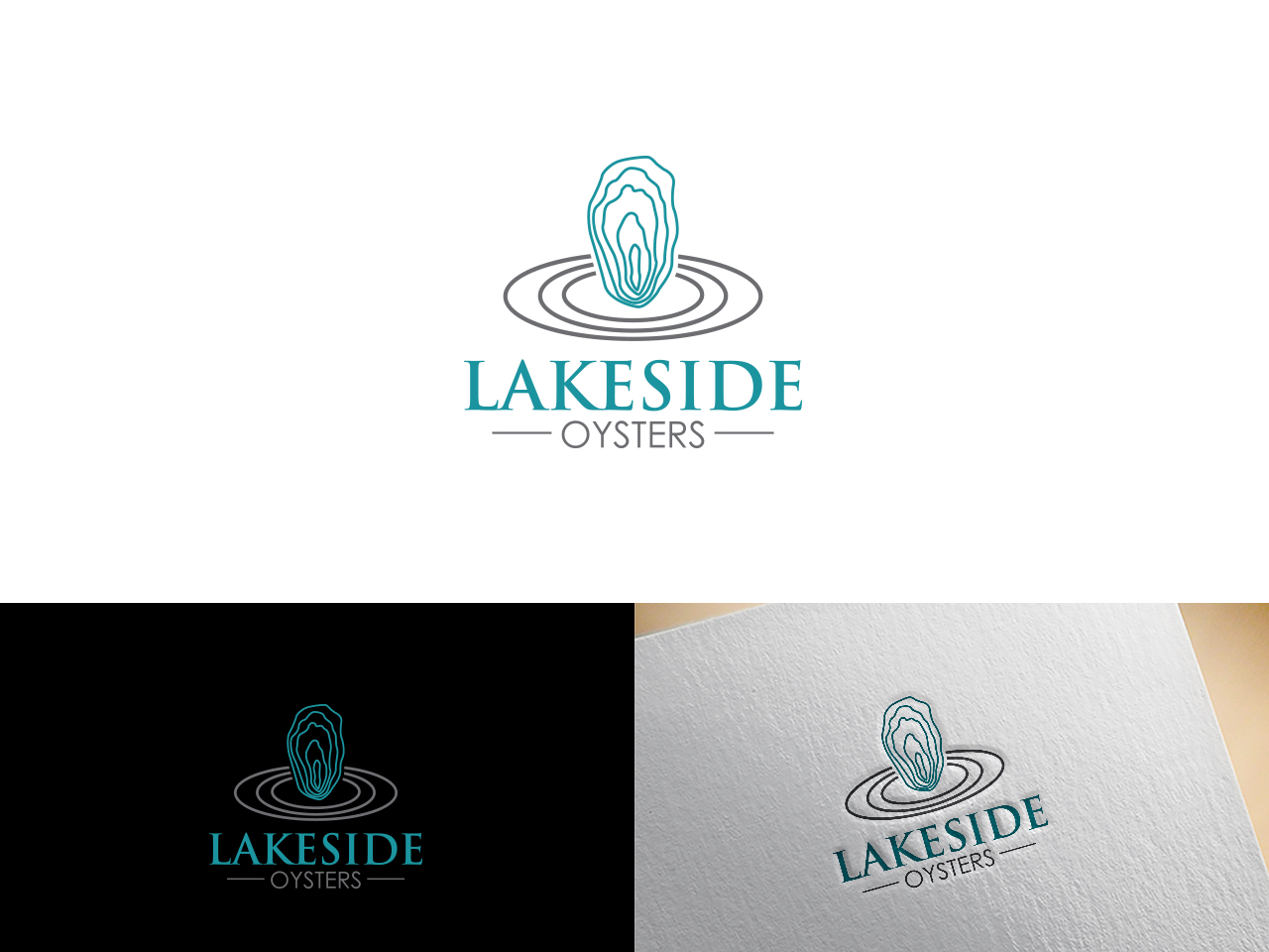 Logo Design by ArtMissile for Lakeside Oysters | Design #15997082